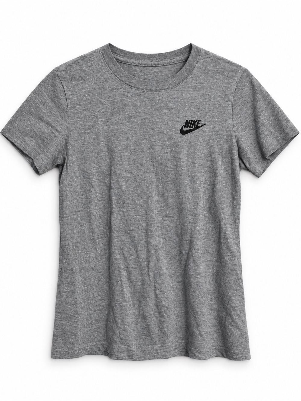Nike The Nike Tee Gray Logo T-Shirt Women’s Small Classic Swoosh Athletic Casual